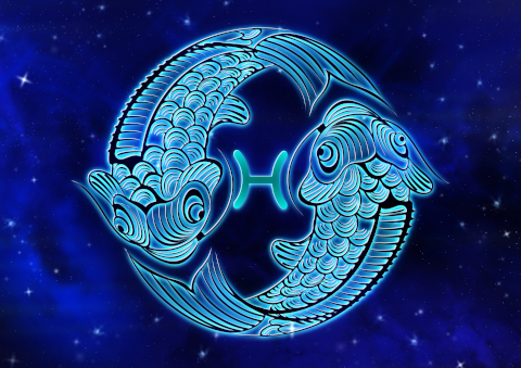 魚座のイラスト